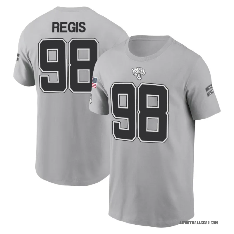 Albert Regis Men's Gray Jacksonville Jaguars 2024 Salute to Service T-Shirt