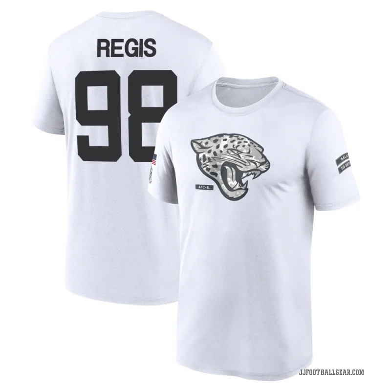 Albert Regis Men's White Jacksonville Jaguars 2024 Salute to Service Performance T-Shirt