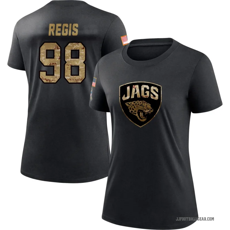 Albert Regis Women's Black Jacksonville Jaguars 2020 Salute To Service Performance T-Shirt