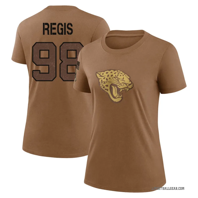 Albert Regis Women's Brown Jacksonville Jaguars 2023 Salute To Service Performance T-Shirt