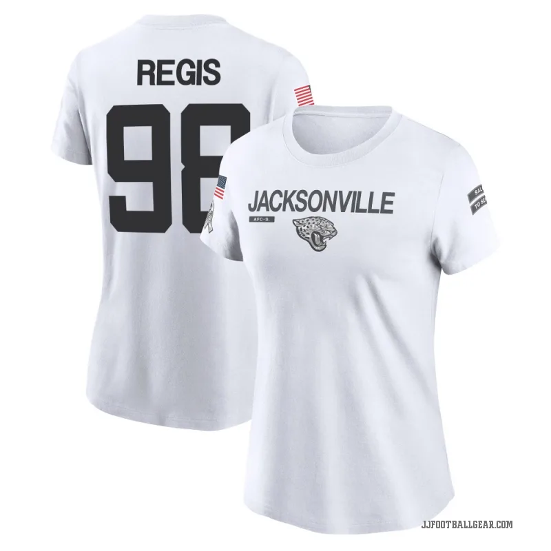 Albert Regis Women's White Jacksonville Jaguars 2024 Salute to Service Performance T-Shirt