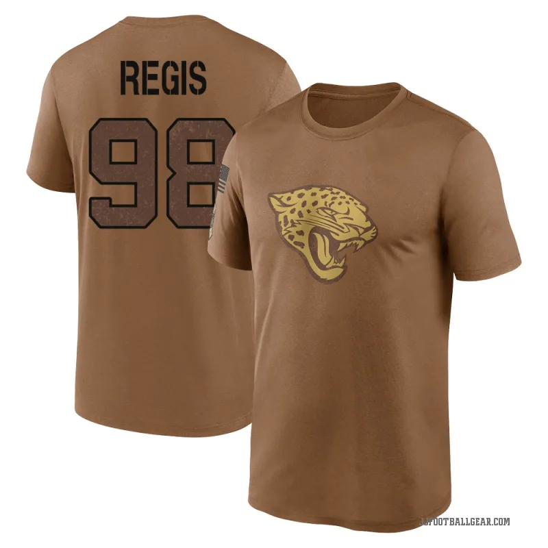 Albert Regis Youth Brown Jacksonville Jaguars 2023 Salute To Service Performance T-Shirt