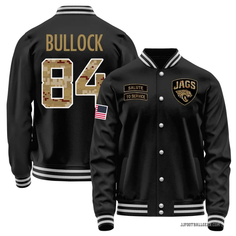 Alex Bullock Men's Black Jacksonville Jaguars Salute to Service Sideline Performance Jacket