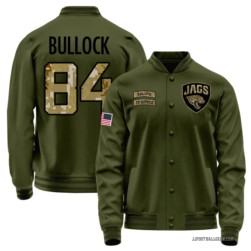Alex Bullock Men's Olive Jacksonville Jaguars Salute to Service Sideline Performance Jacket