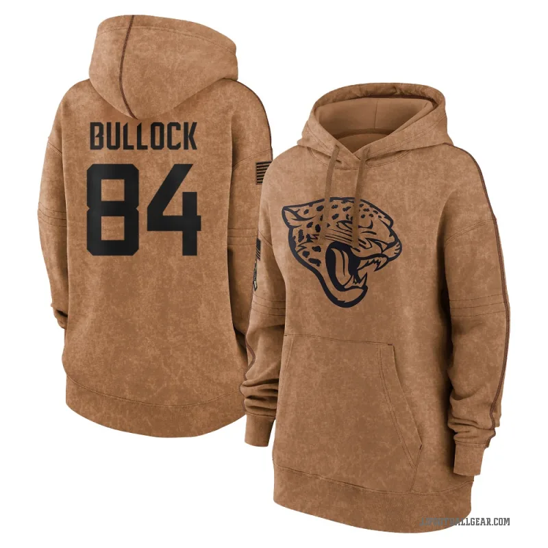Alex Bullock Women's Brown Jacksonville Jaguars 2023 Salute To Service Pullover Hoodie