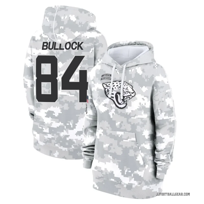 Alex Bullock Women's Camo Jacksonville Jaguars Arctic 2024 Salute to Service Club Fleece Pullover Hoodie