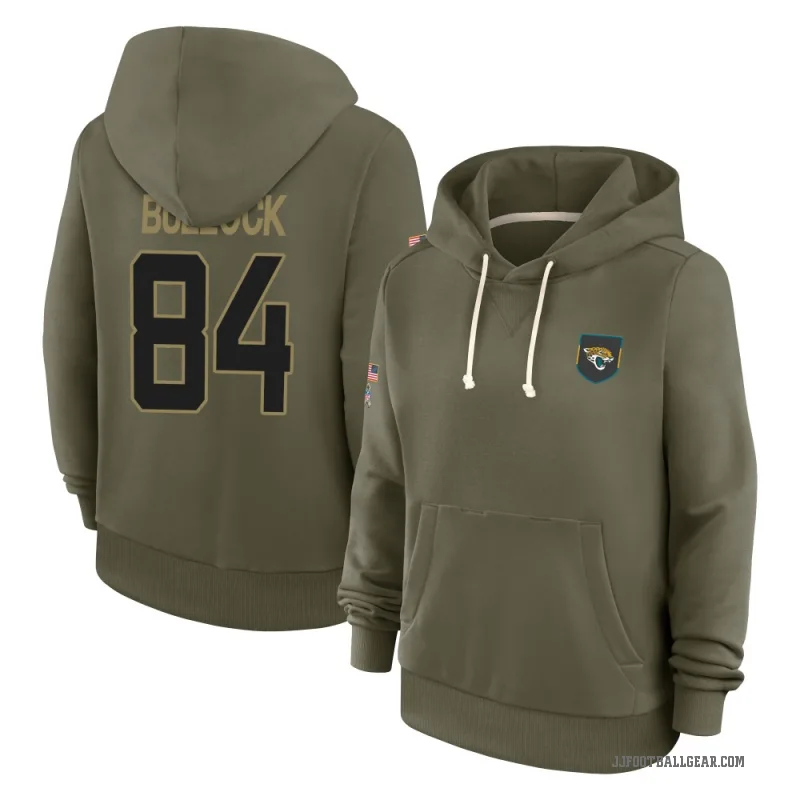 Alex Bullock Women's Olive Jacksonville Jaguars 2025 Salute to Service Hoodie