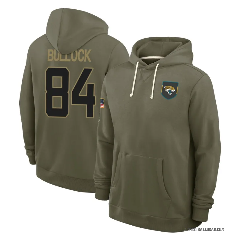Alex Bullock Youth Olive Jacksonville Jaguars 2025 Salute to Service Hoodie
