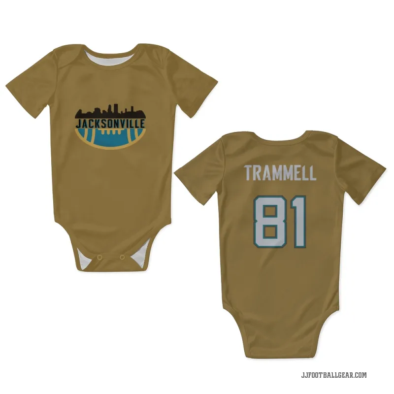 Austin Trammell Gold Jacksonville Jaguars Bold Newborn & Infant Bodysuit