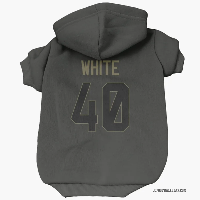 Aydan White  Black Jacksonville Jaguars  Service Cat & Dog Pet Hoodie