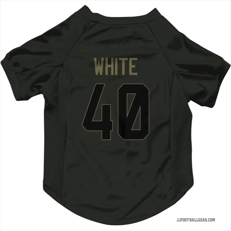 Aydan White  Black Jacksonville Jaguars  Service Cat & Dog Pet Jersey