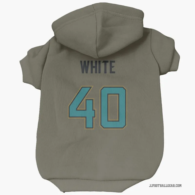 Aydan White  Olive Jacksonville Jaguars  Cat & Dog Pet Hoodie