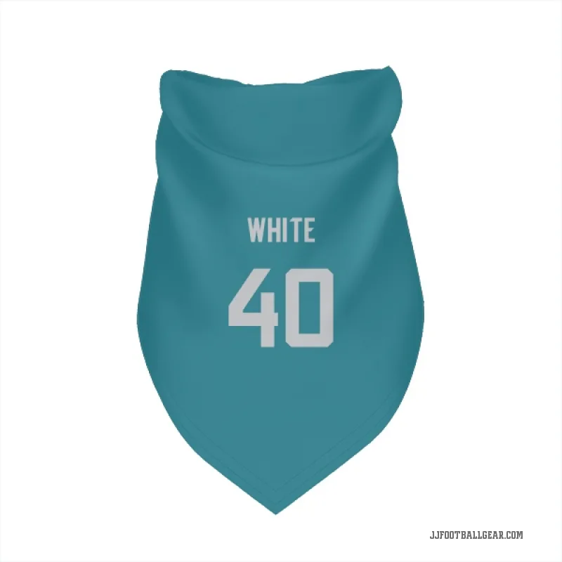 Aydan White  Teal Jacksonville Jaguars  Cat & Dog Pet Bandana