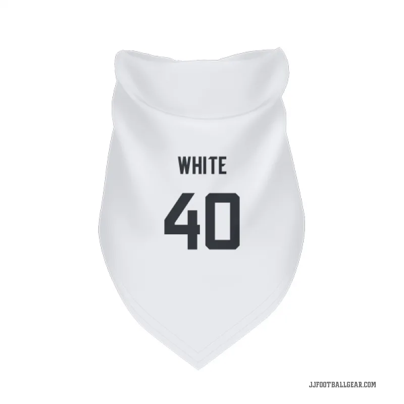 Aydan White  White Jacksonville Jaguars  Cat & Dog Pet Bandana