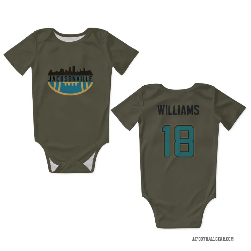 CJ Williams  Olive Jacksonville Jaguars  Newborn & Infant Bodysuit