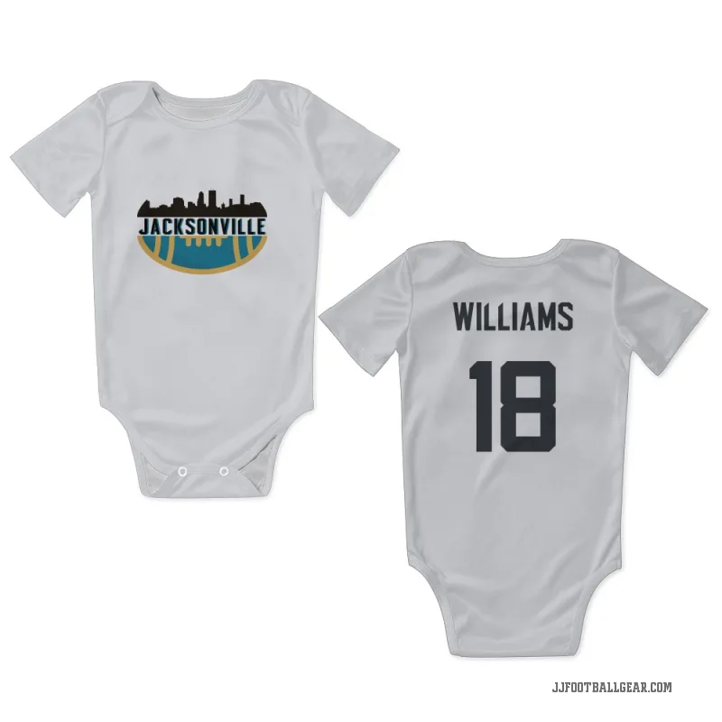 CJ Williams  White Jacksonville Jaguars  Newborn & Infant Bodysuit