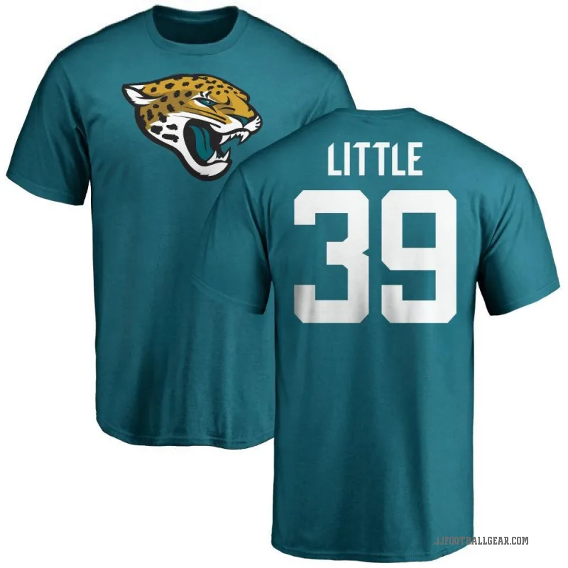 Cam Little Men's Teal Jacksonville Jaguars Logo T-Shirt -