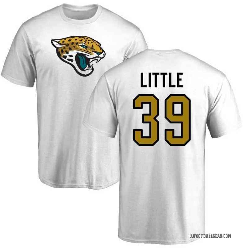 Cam Little Men's White Jacksonville Jaguars Logo T-Shirt -