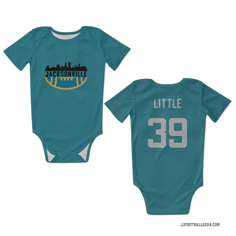 Cam Little  Teal Jacksonville Jaguars  Newborn & Infant Bodysuit