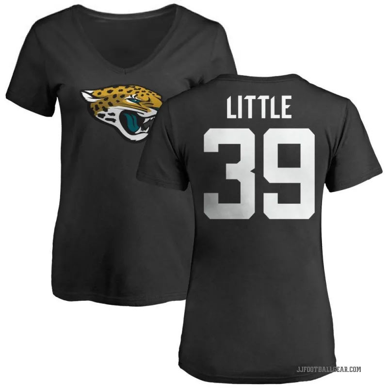 Cam Little Women's Black Jacksonville Jaguars Logo Slim Fit T-Shirt -