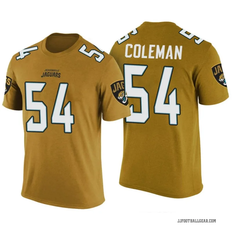 DJ Coleman Youth Gold Jacksonville Jaguars Color Rush T-Shirt