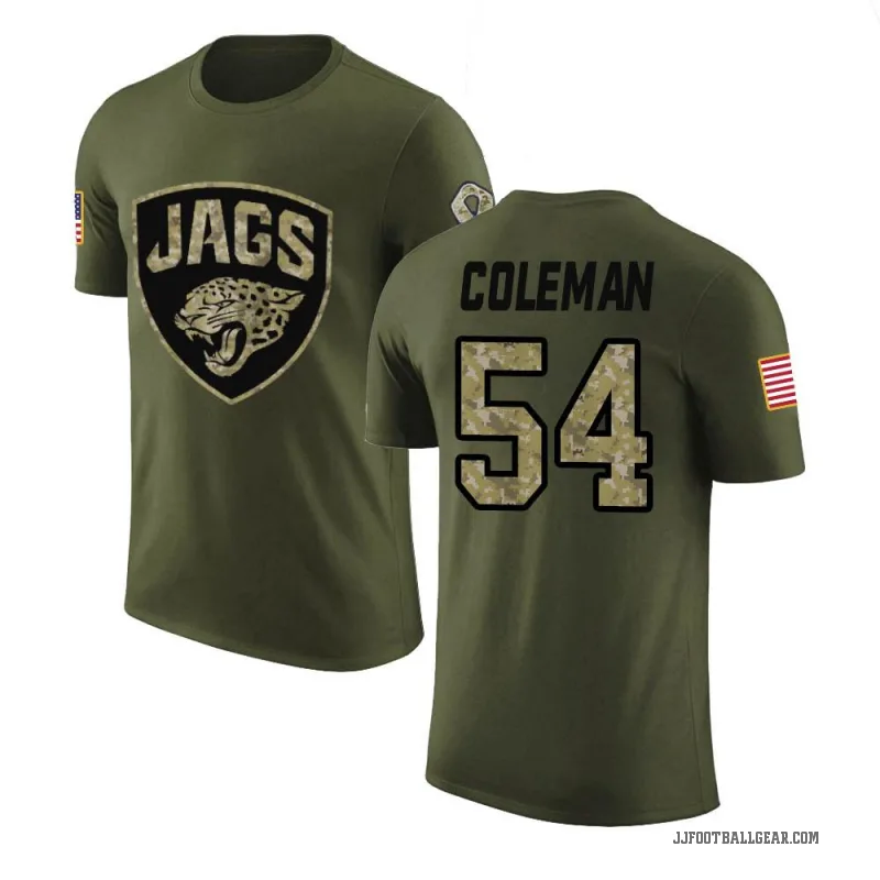 DJ Coleman Youth Olive Jacksonville Jaguars Salute to Service T-Shirt