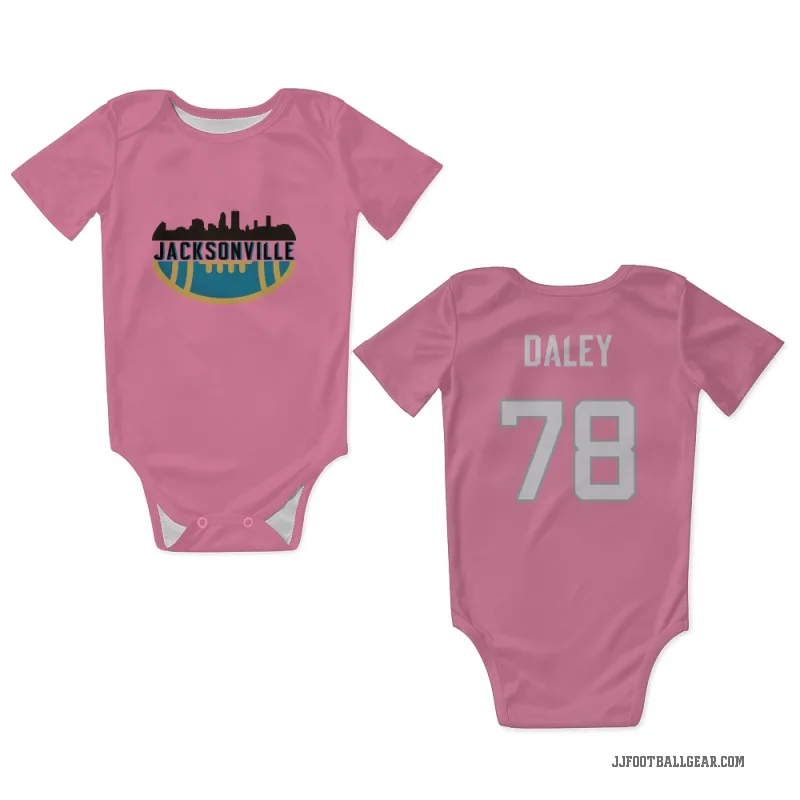 Dennis Daley  Pink Jacksonville Jaguars  Newborn & Infant Bodysuit