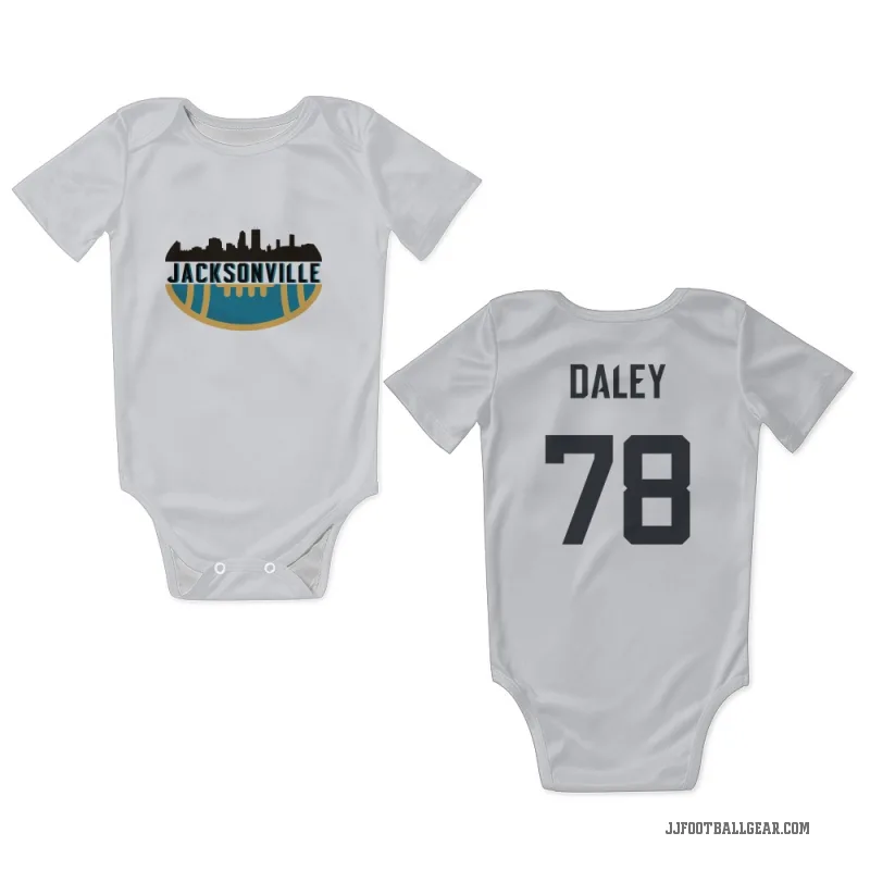 Dennis Daley  White Jacksonville Jaguars  Newborn & Infant Bodysuit
