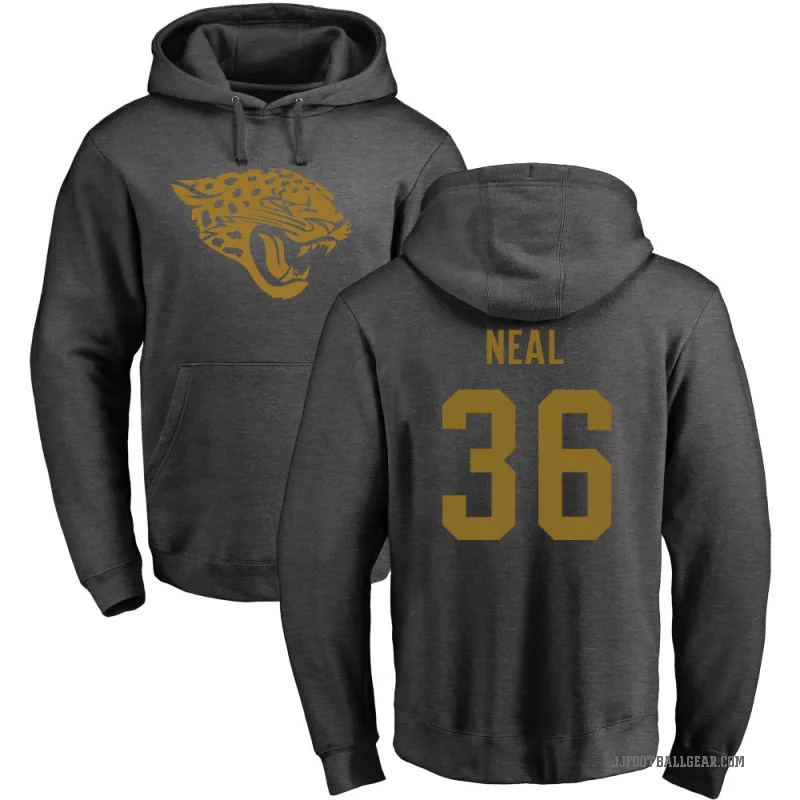 Devin Neal Men's Jacksonville Jaguars Pro Line by Branded Ash One Color Pullover Hoodie
