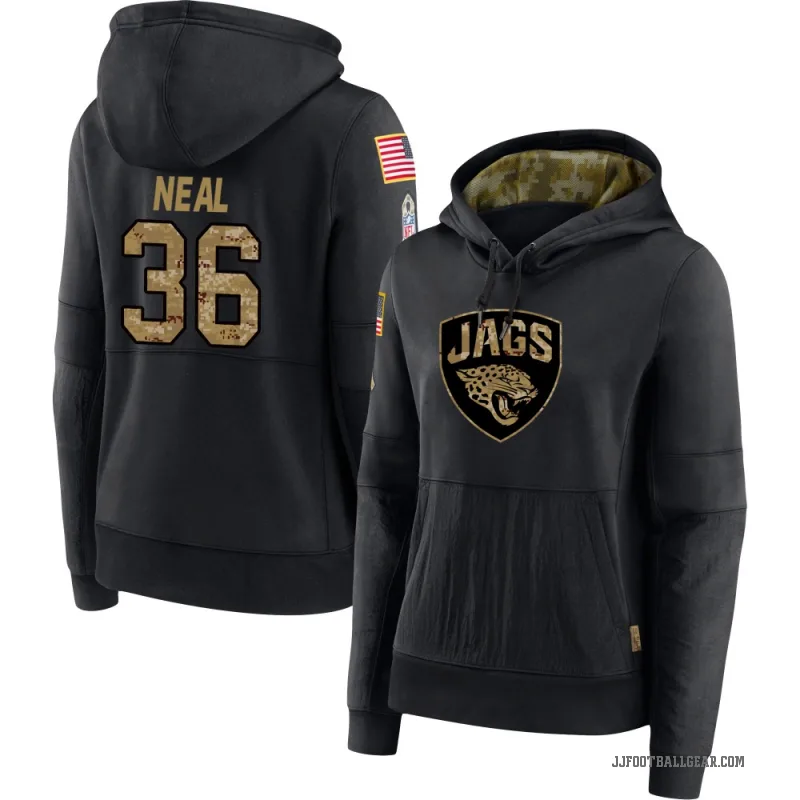Devin Neal Women's Black Jacksonville Jaguars 2020 Salute to Service Sideline Performance Pullover Hoodie
