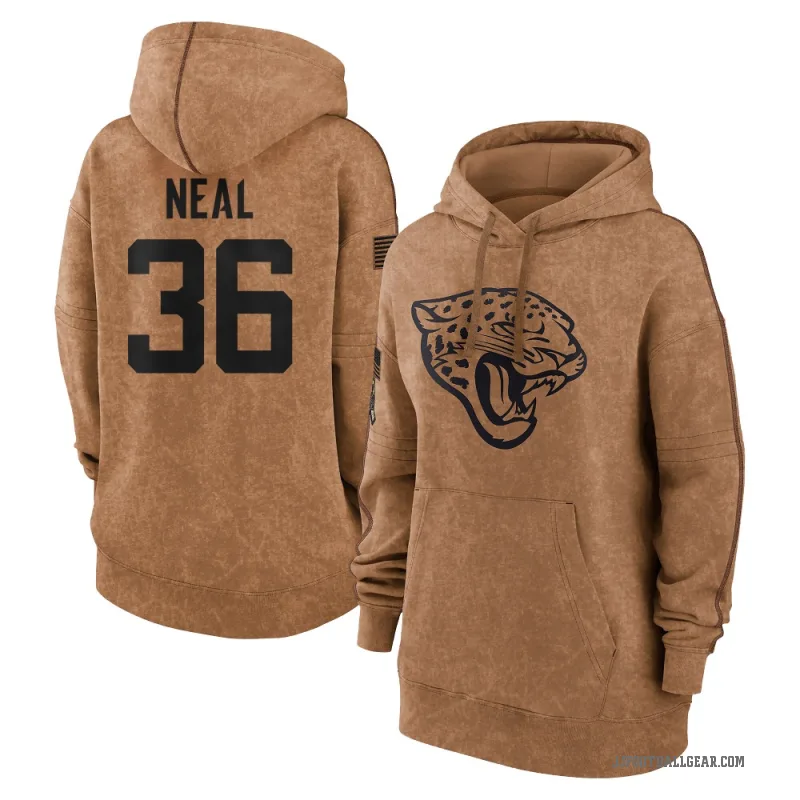 Devin Neal Women's Brown Jacksonville Jaguars 2023 Salute To Service Pullover Hoodie