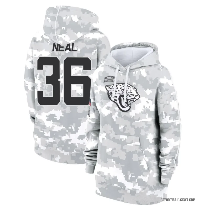 Devin Neal Women's Camo Jacksonville Jaguars Arctic 2024 Salute to Service Club Fleece Pullover Hoodie