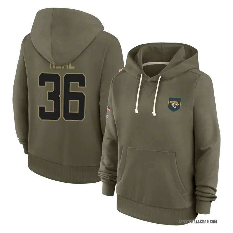 Devin Neal Women's Olive Jacksonville Jaguars 2025 Salute to Service Hoodie