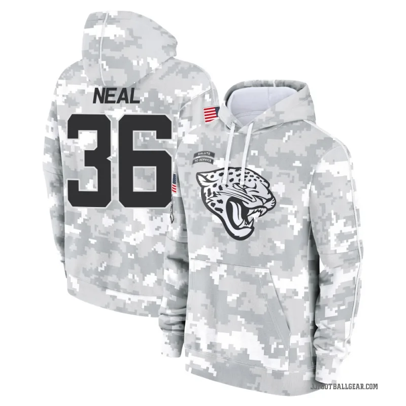 Devin Neal Youth Camo Jacksonville Jaguars Arctic 2024 Salute to Service Club Fleece Pullover Hoodie