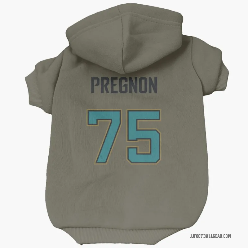 Emmanuel Pregnon  Olive Jacksonville Jaguars  Cat & Dog Pet Hoodie