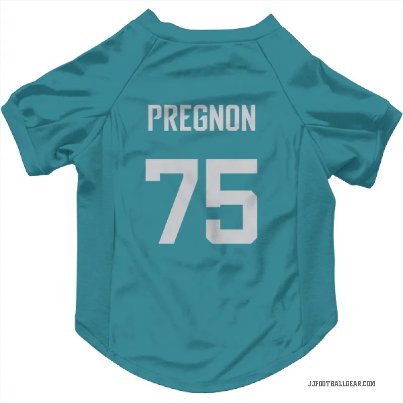 Emmanuel Pregnon  Teal Jacksonville Jaguars  Cat & Dog Pet Jersey