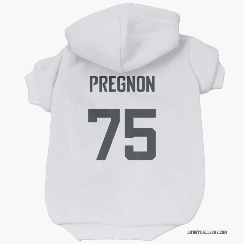 Emmanuel Pregnon  White Jacksonville Jaguars  Cat & Dog Pet Hoodie