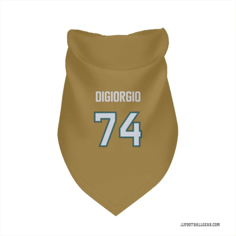 Garrett DiGiorgio  Gold Jacksonville Jaguars   Bold  Cat & Dog Pet Bandana
