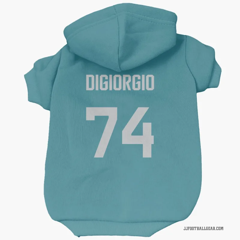 Garrett DiGiorgio  Teal Jacksonville Jaguars  Cat & Dog Pet Hoodie