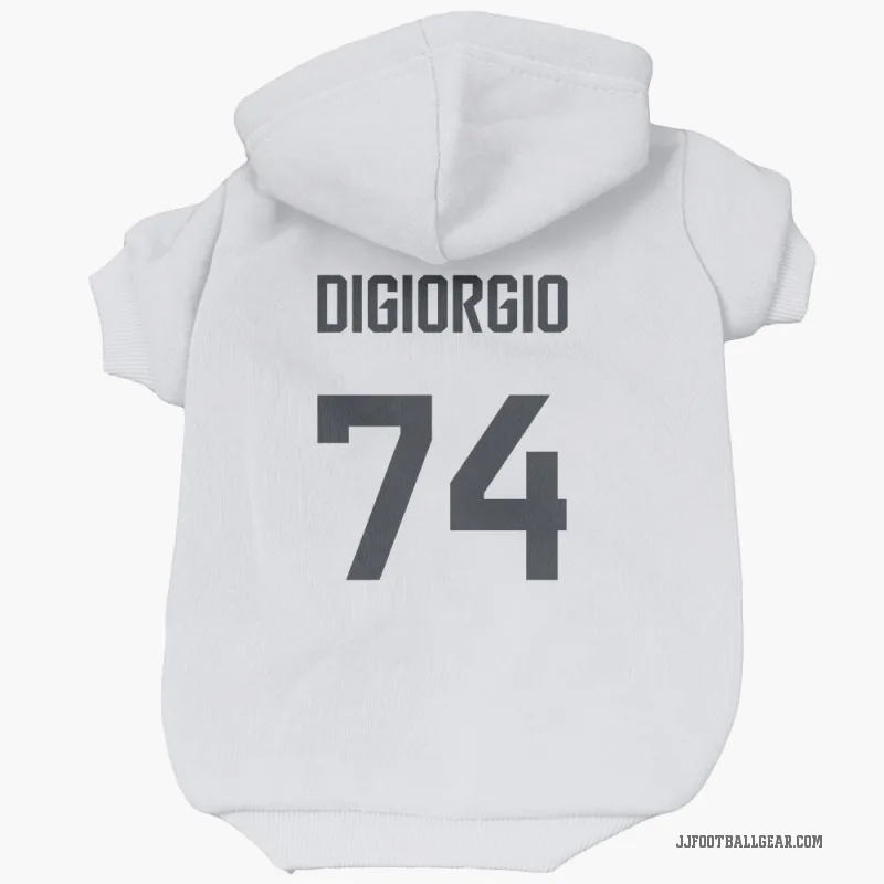 Garrett DiGiorgio  White Jacksonville Jaguars  Cat & Dog Pet Hoodie