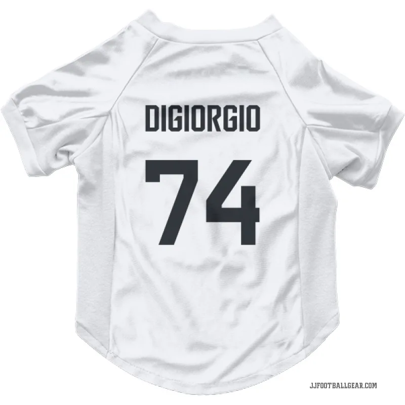 Garrett DiGiorgio  White Jacksonville Jaguars  Cat & Dog Pet Jersey