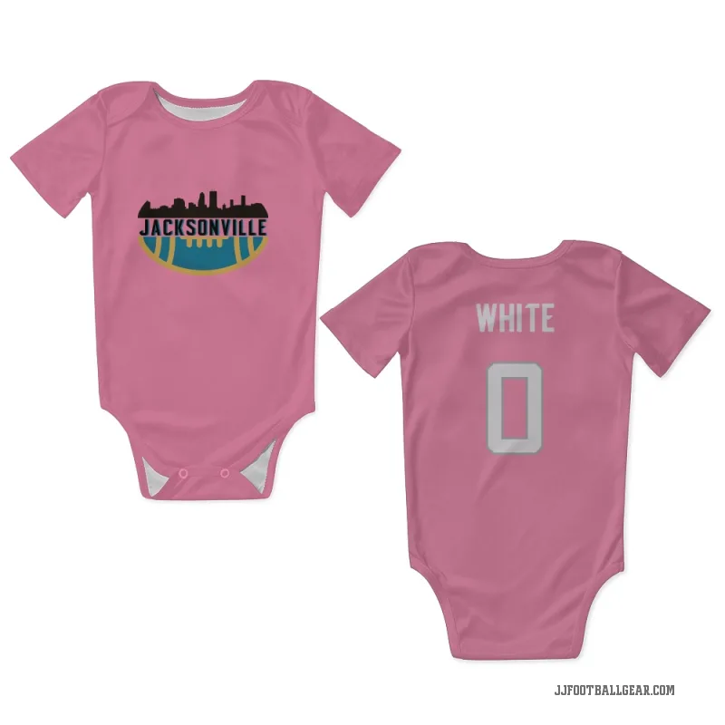 Jordan White  Pink Jacksonville Jaguars  Newborn & Infant Bodysuit