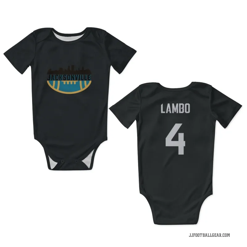 Josh Lambo  Black Jacksonville Jaguars  Newborn & Infant Bodysuit