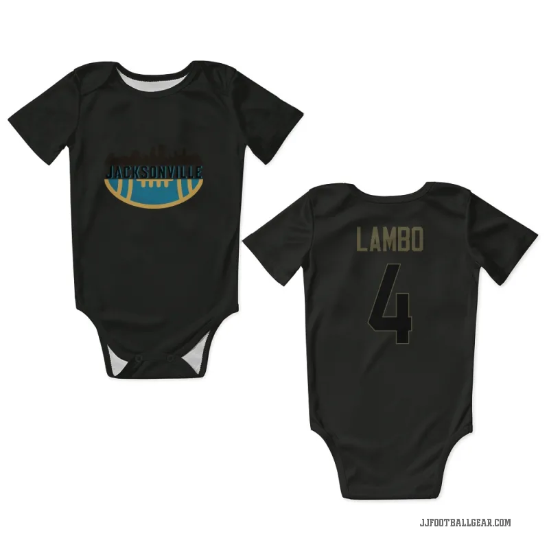 Josh Lambo Black Jacksonville Jaguars Service Newborn & Infant Bodysuit