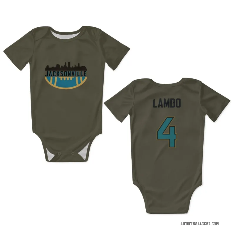 Josh Lambo Olive Jacksonville Jaguars Newborn & Infant Bodysuit