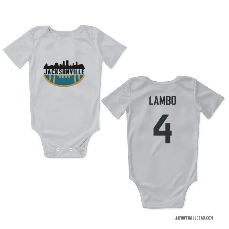 Josh Lambo White Jacksonville Jaguars Newborn & Infant Bodysuit