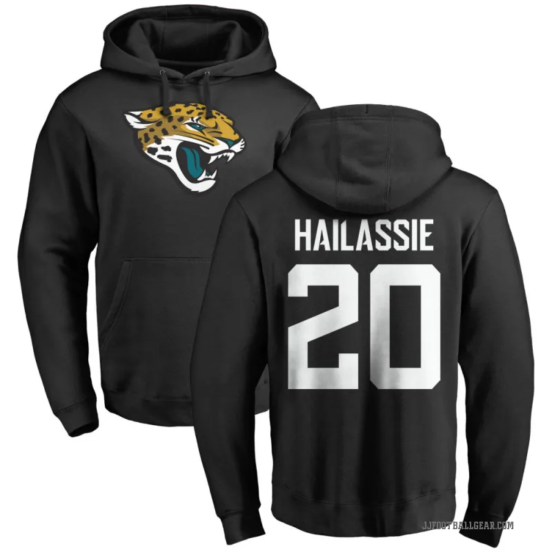 Kahlef Hailassie Men's Black Jacksonville Jaguars Pro Line Logo Pullover Hoodie