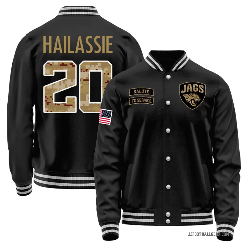 Kahlef Hailassie Men's Black Jacksonville Jaguars Salute to Service Sideline Performance Jacket