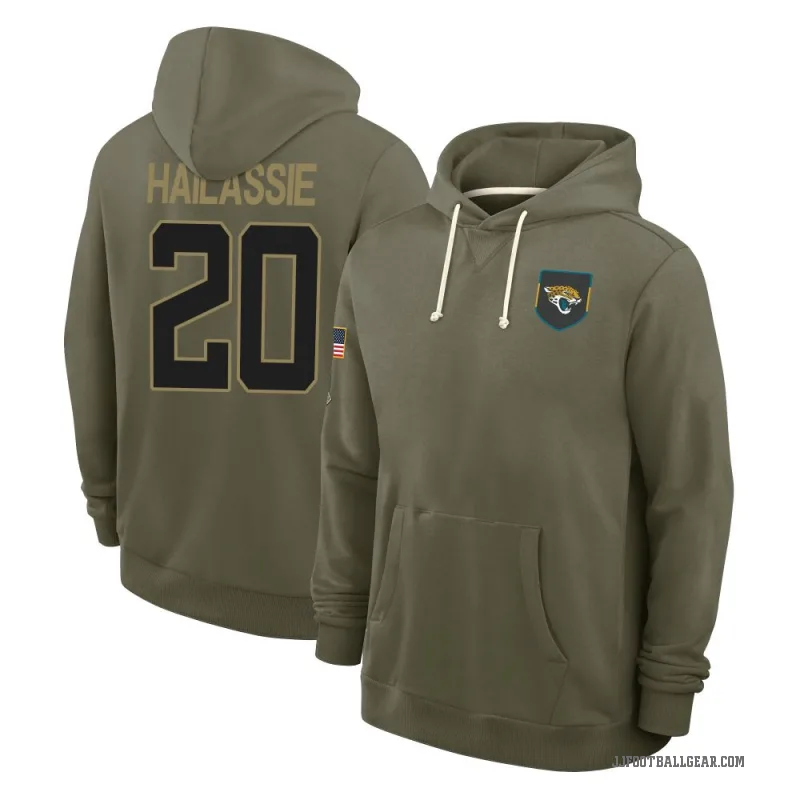 Kahlef Hailassie Men's Olive Jacksonville Jaguars 2025 Salute to Service Hoodie