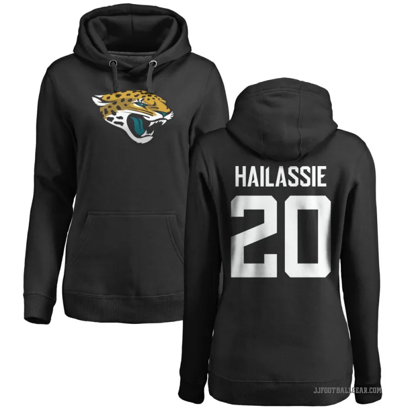 Kahlef Hailassie Women's Black Jacksonville Jaguars Pro Line Logo Pullover Hoodie